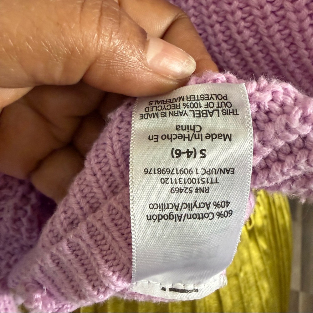 Time and Tru Lavender Button-Up Cardigan - Picture 10 of 11